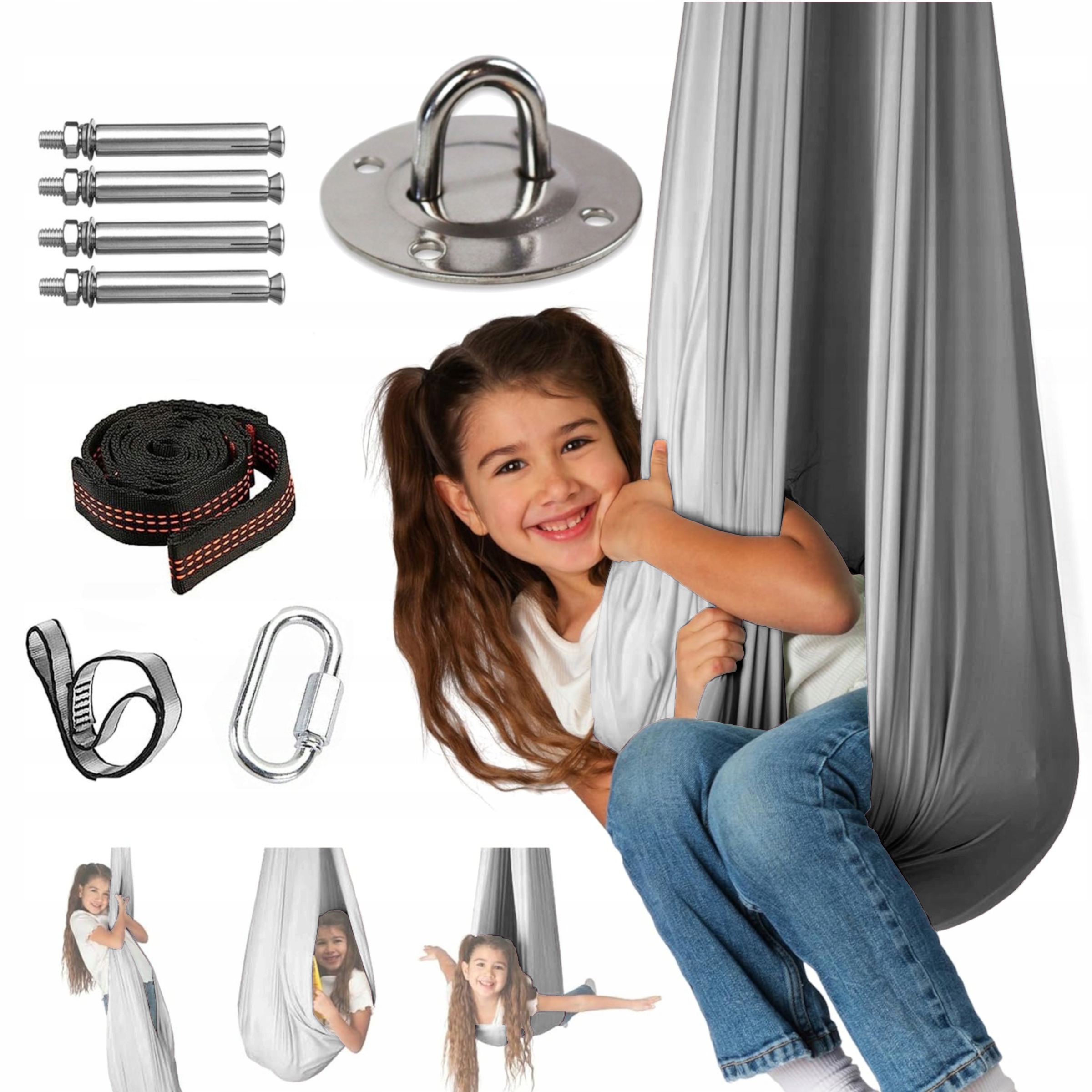 Senzorická hojdačka Chill&Thrill nylon 280 cm 50 kg pre deti od 3 rokov