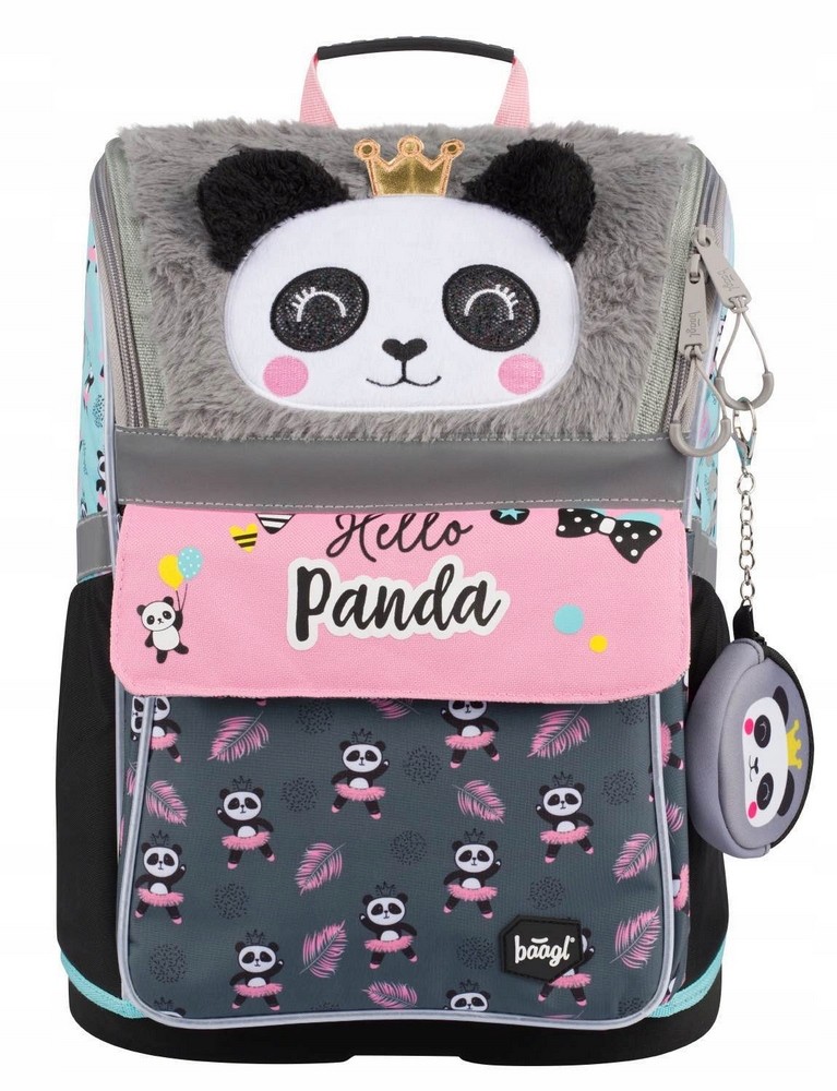 Školský Aktovka BAAGL Zippy Panda s Ergonomickým Dizajnom