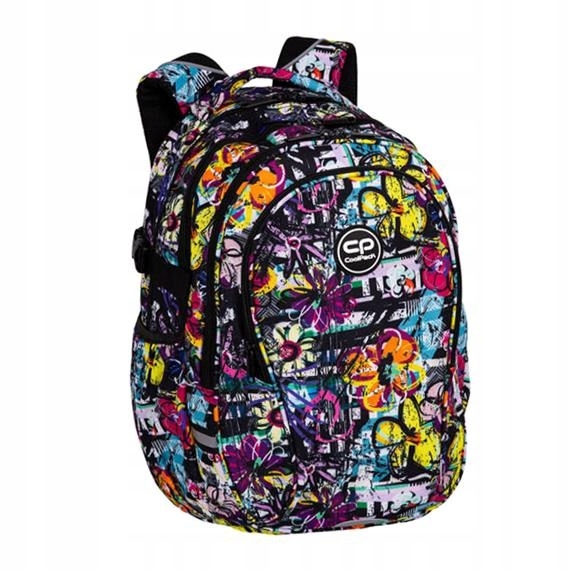 Módny mládežnícky batoh Coolpack Factor - vzor Poster Flower