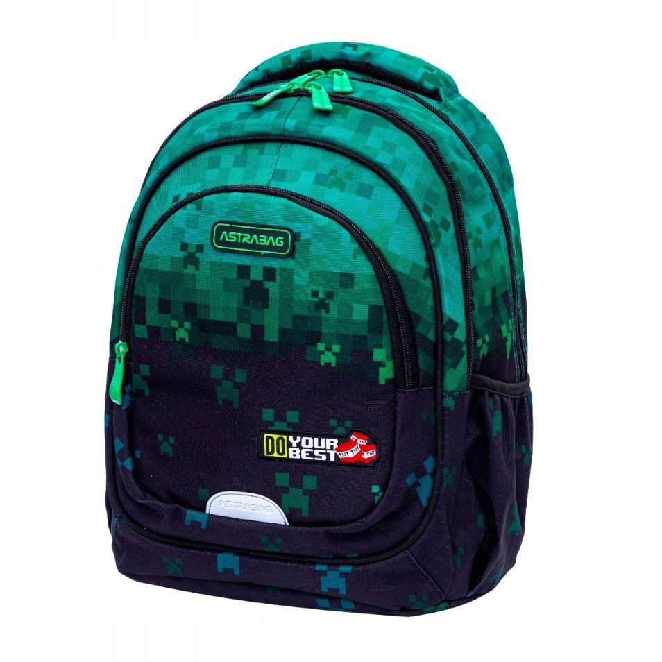 Školský batoh ASTRABAG DO YOUR BEST, AB330 v pixel-art štýle