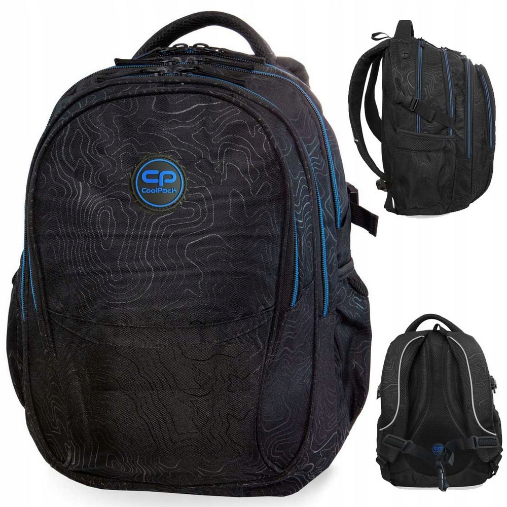 CoolPack Factor Školský Batoh 29L Topograpy Blue