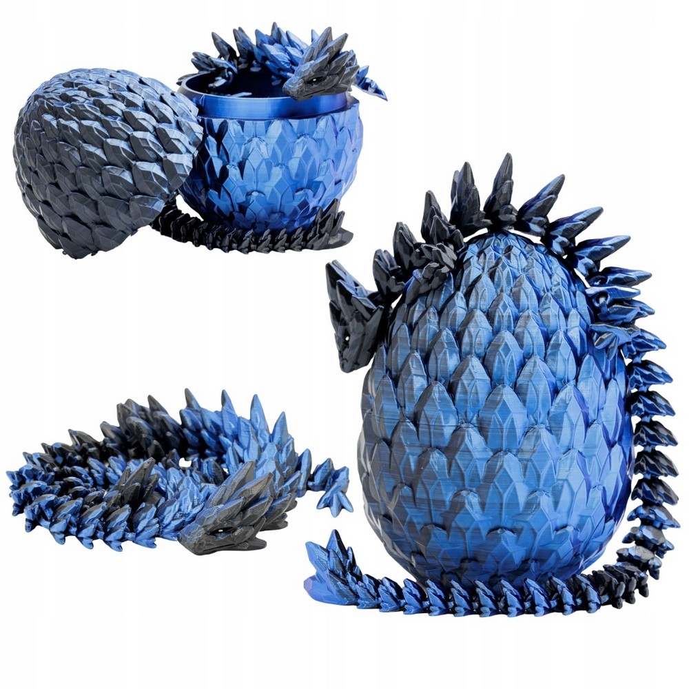 BLUEBERRY Crystal Pohyblivý drak s dračím vajcom