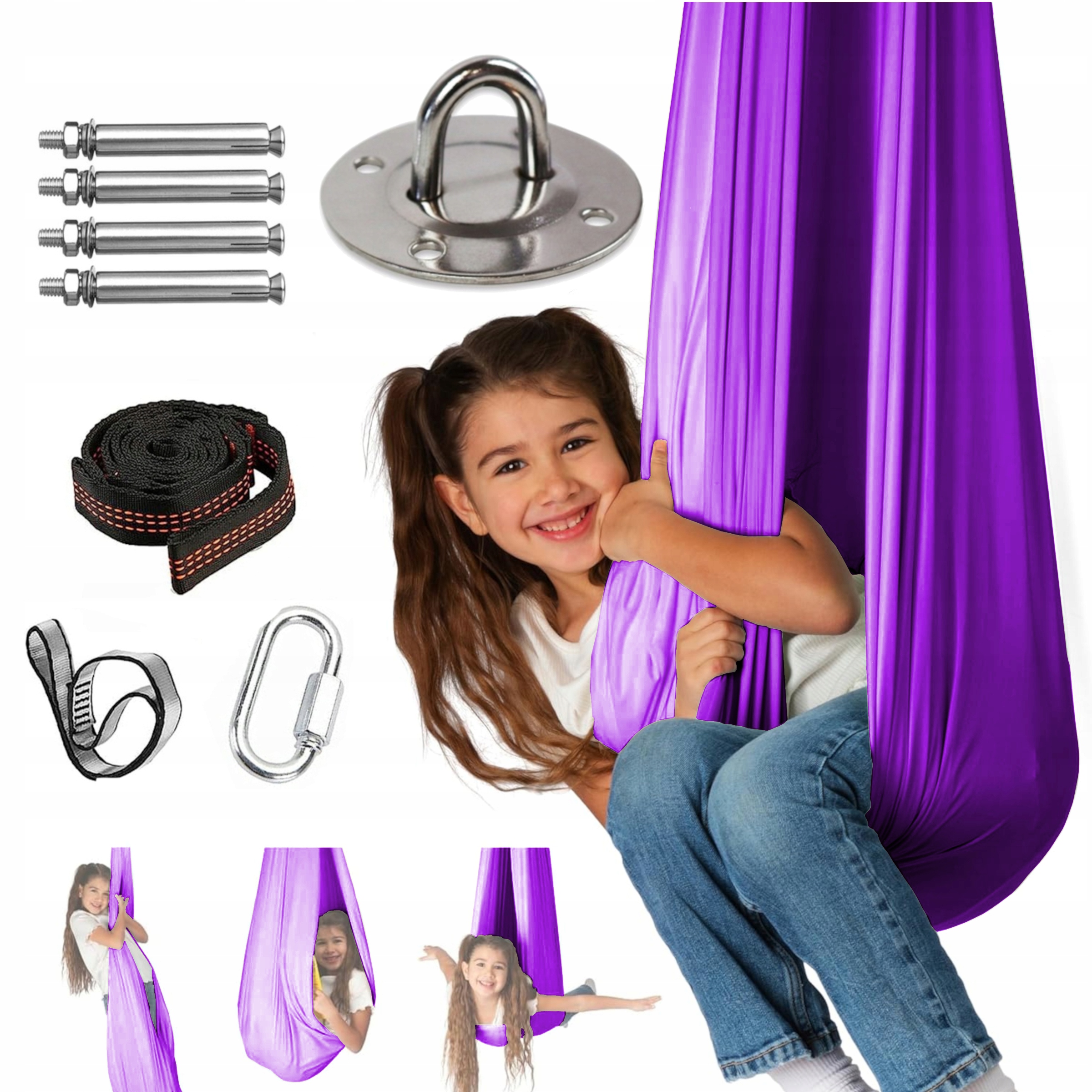 Senzorická hojdačka Chill&Thrill nylon 280x150 cm 50 kg 3 roky +