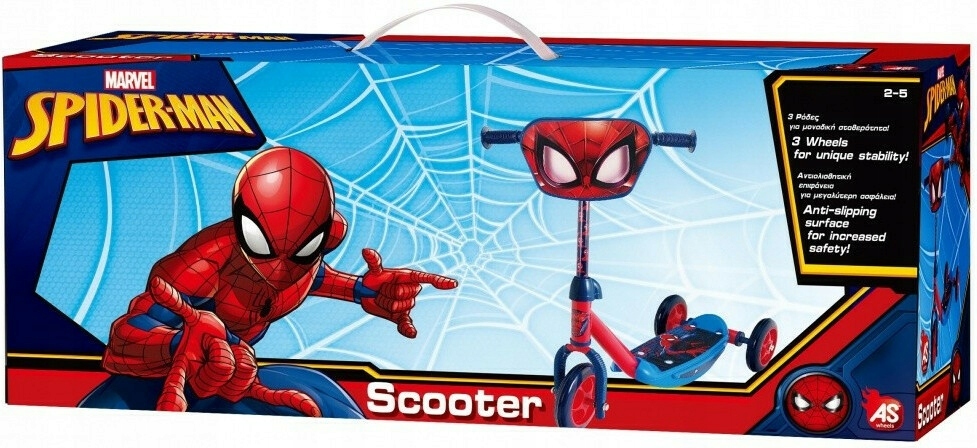 SPIDERMAN Scooter Ako 3 kolesov Spiderman 50181