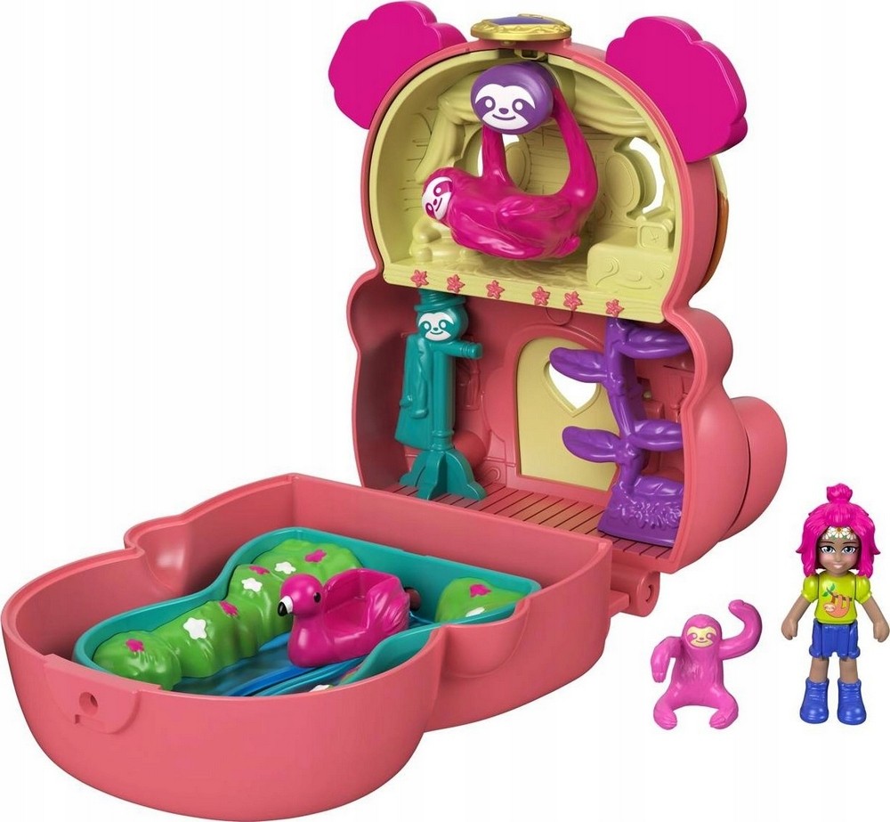 POLLY POCKET- Mattel Polly vrecko otvorené a otočte lenivý