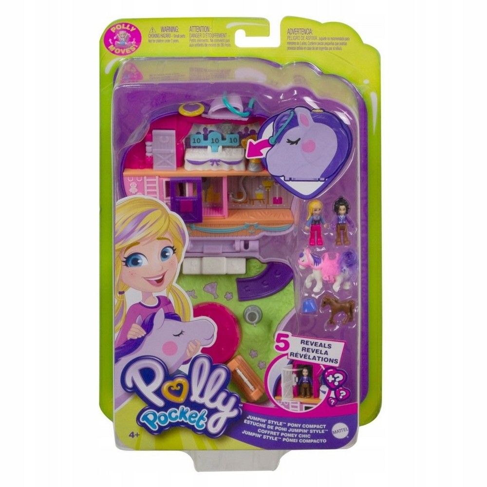 POLLY POCKET- Mattel Polly Pocket Racing Pony Fry35 GTN14