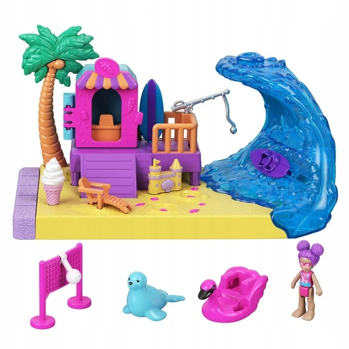 POLLY POCKET- Polly Pocket Holiday Beach Kit GTM68 GTM66