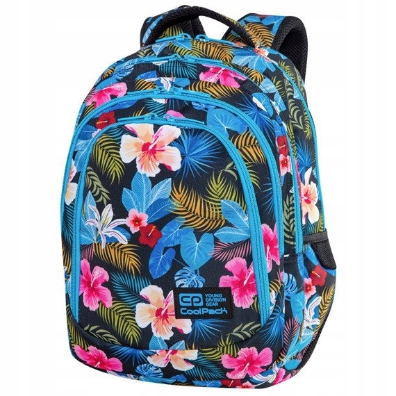 Mladistvý Školský Batoh CoolPack Drafter s Kvietkovým Motívom