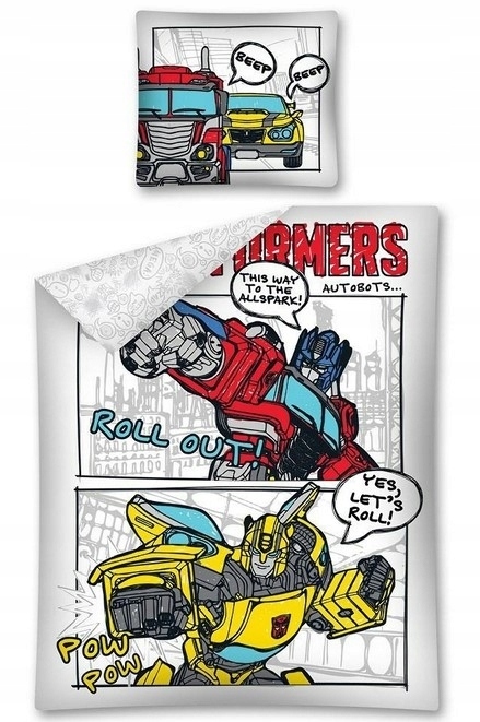 Bavlnené obliečky Transformers.