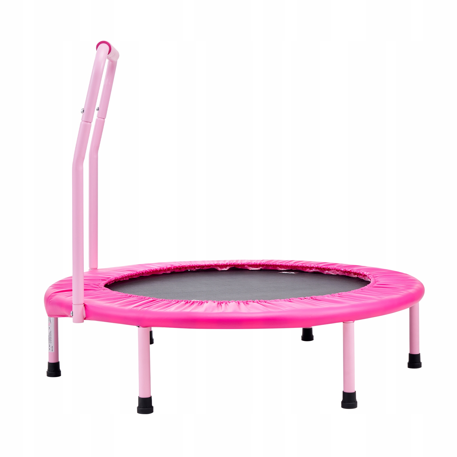 Okrúhla trampolína SucceBuy pre deti, skladacia, ružová, nosnosť 100 kg, 91,4 cm