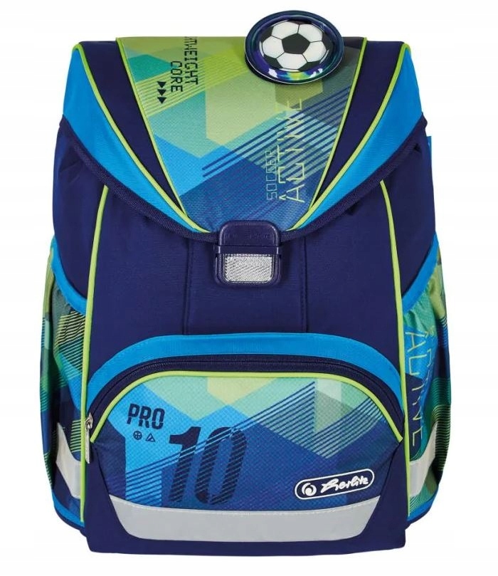 Herlitz Ultralight Green Goal - Ľahký Deti Batoh 15L