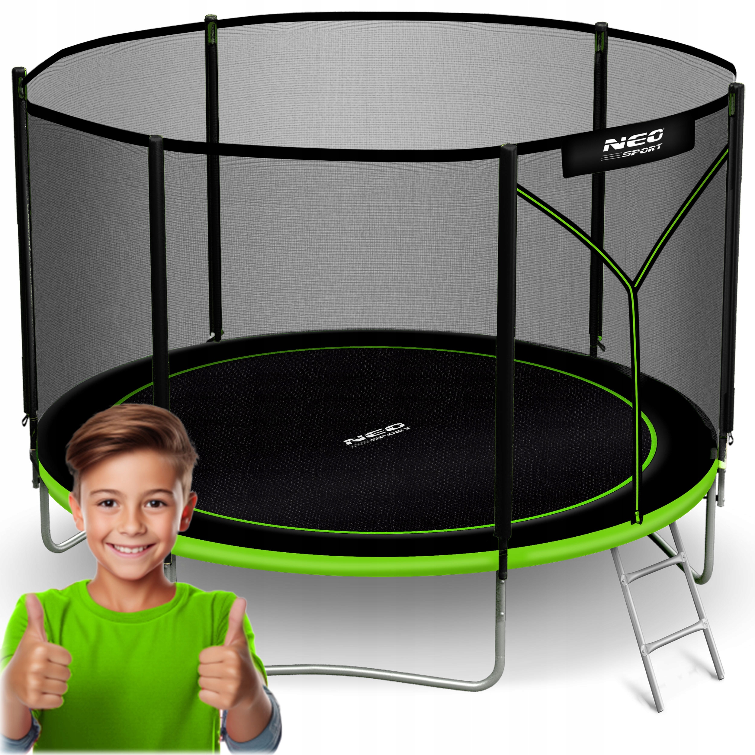 Trampolína Neo-sport so sieťou 312 cm FT 10 (304-312 cm)
