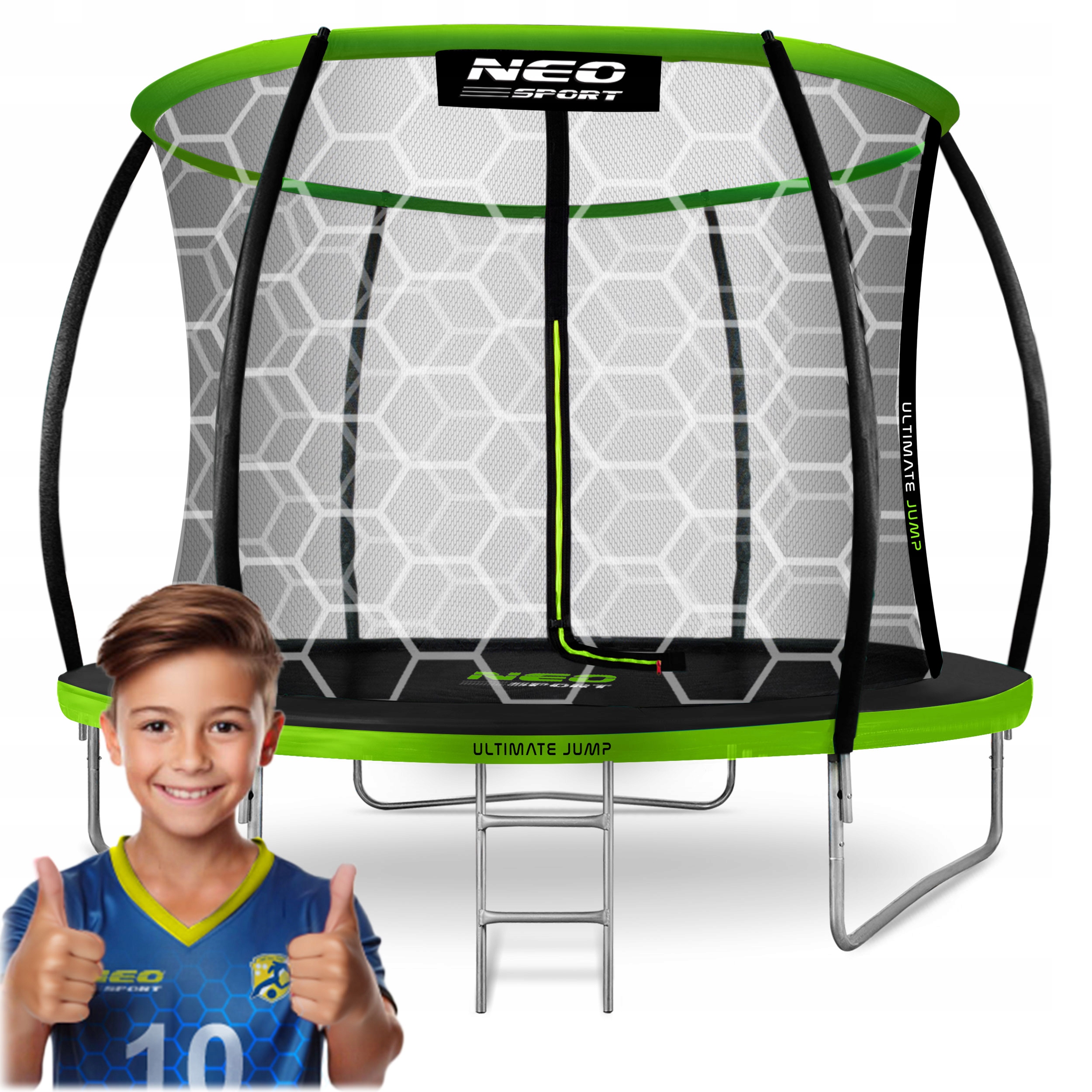 Záhradná trampolína s vnútornou profilovanou sieťou 8 stôp / 252 cm Neo-Sport