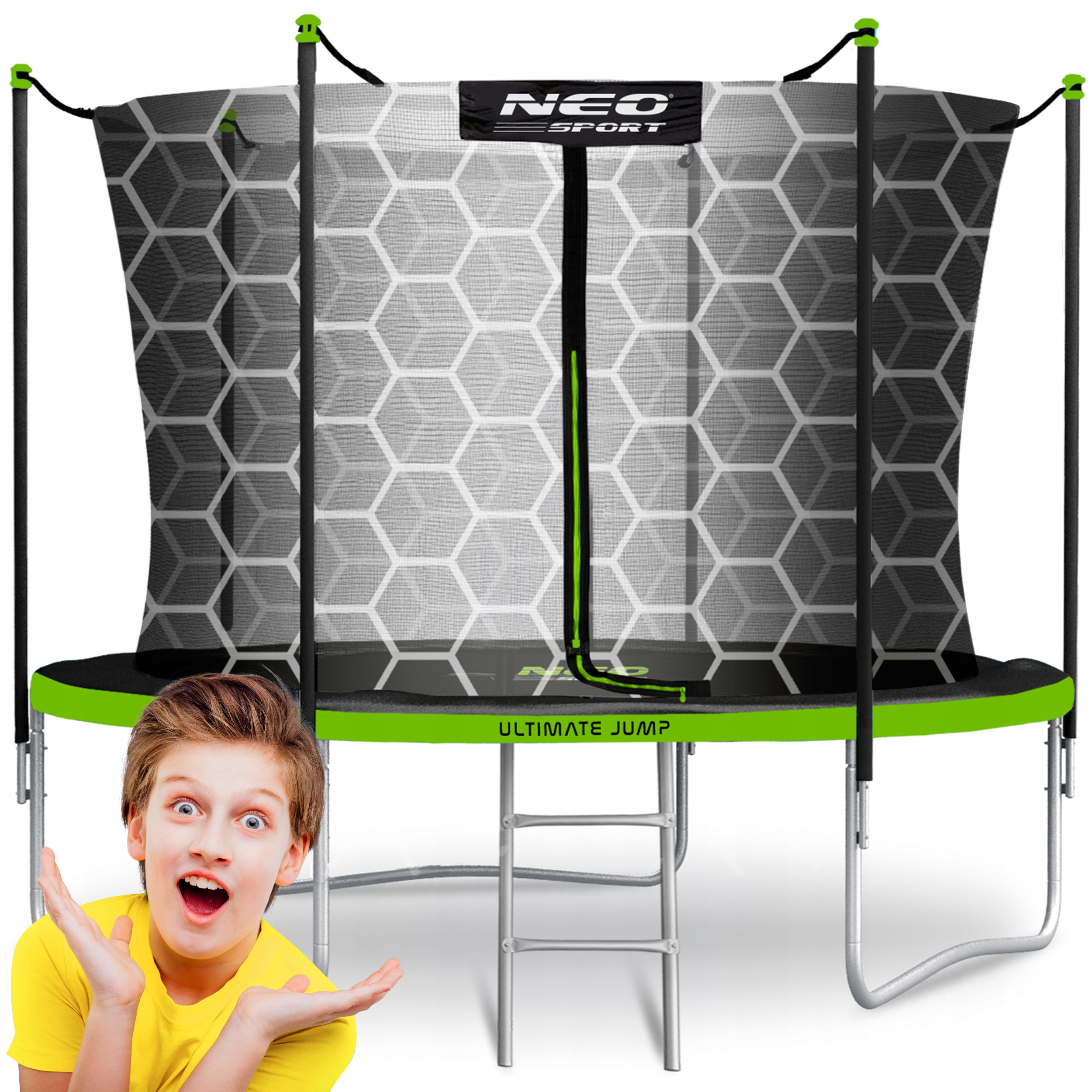Trampolína Neo-sport so sieťou 252 cm FT 8 (244-252 cm)