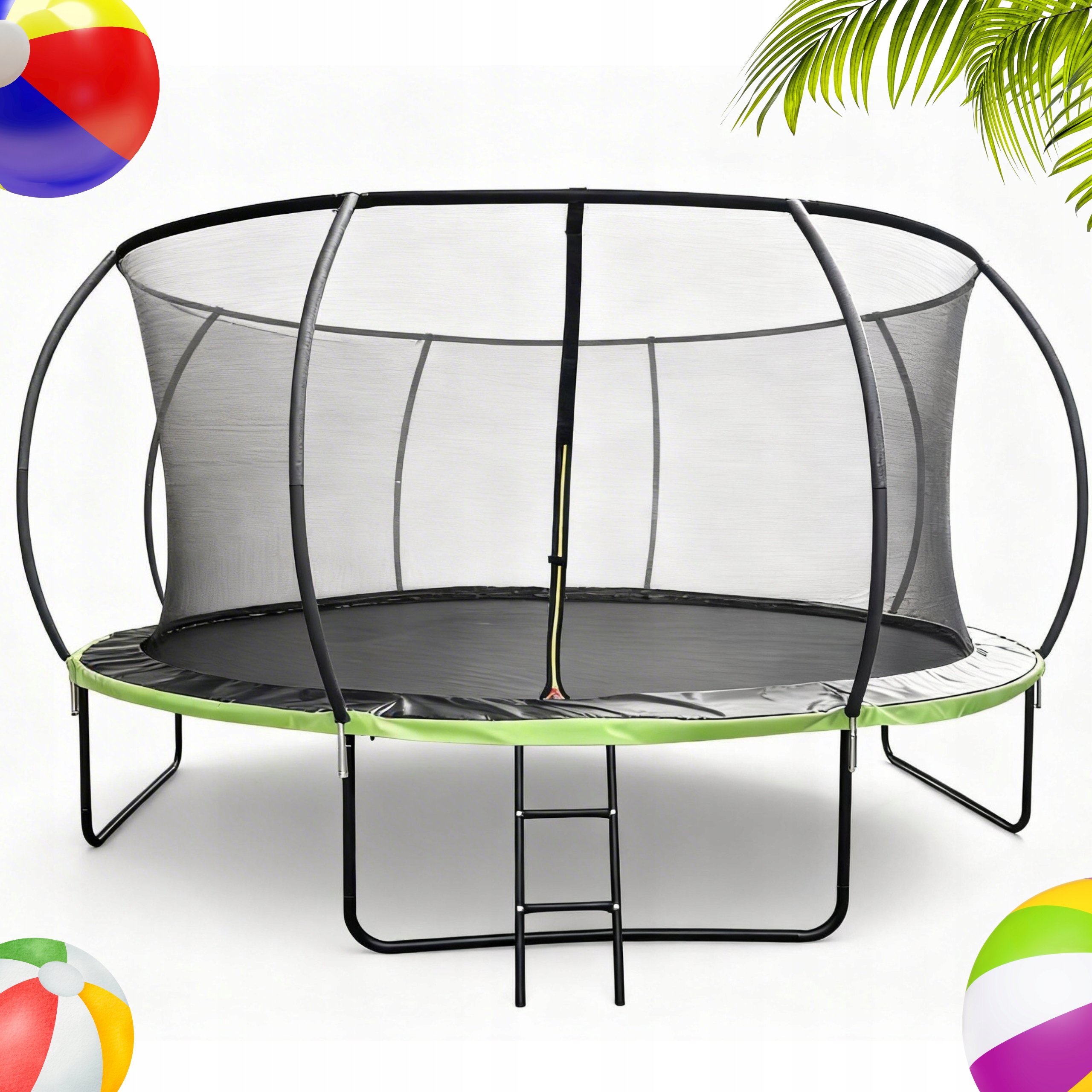 Záhradná trampolína pre deti 427 cm, bezpečnostná sieť na rebrík 14 stôp