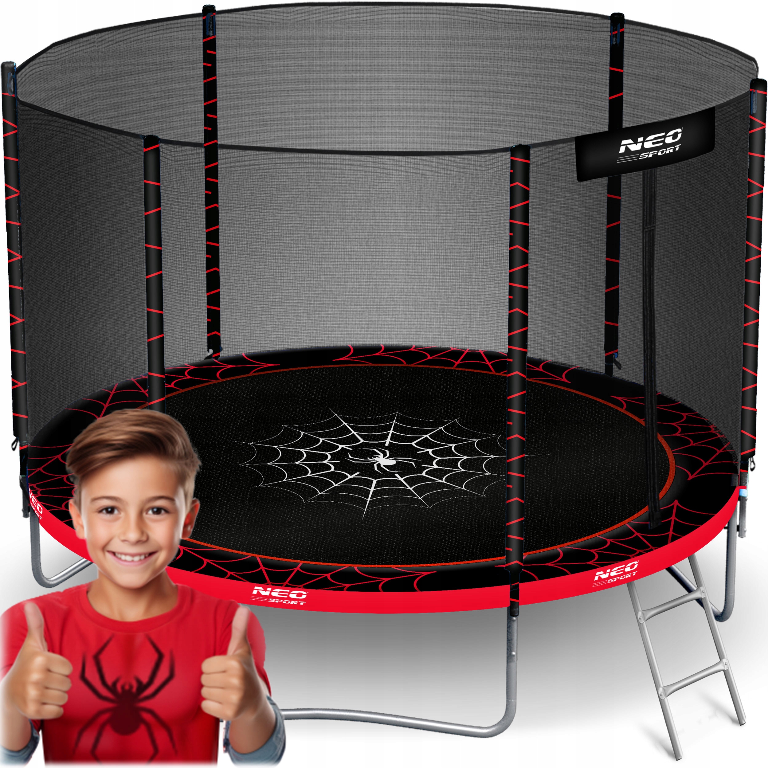 Trampolína Neo-sport so sieťou 252 cm FT 8 (244-252 cm)