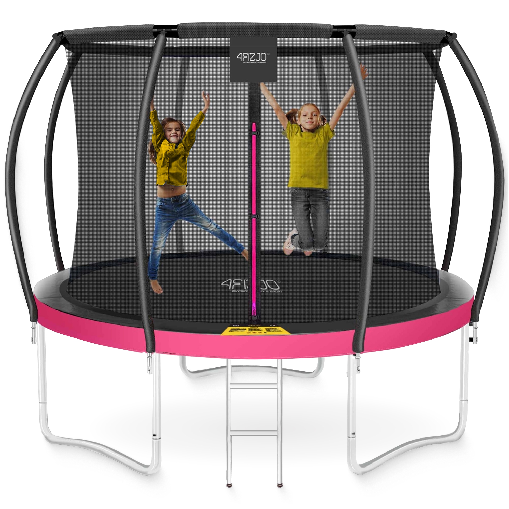 Záhradná trampolína so sieťou 4FIZJO okrúhla 312 cm, maximálna nosnosť 160 kg