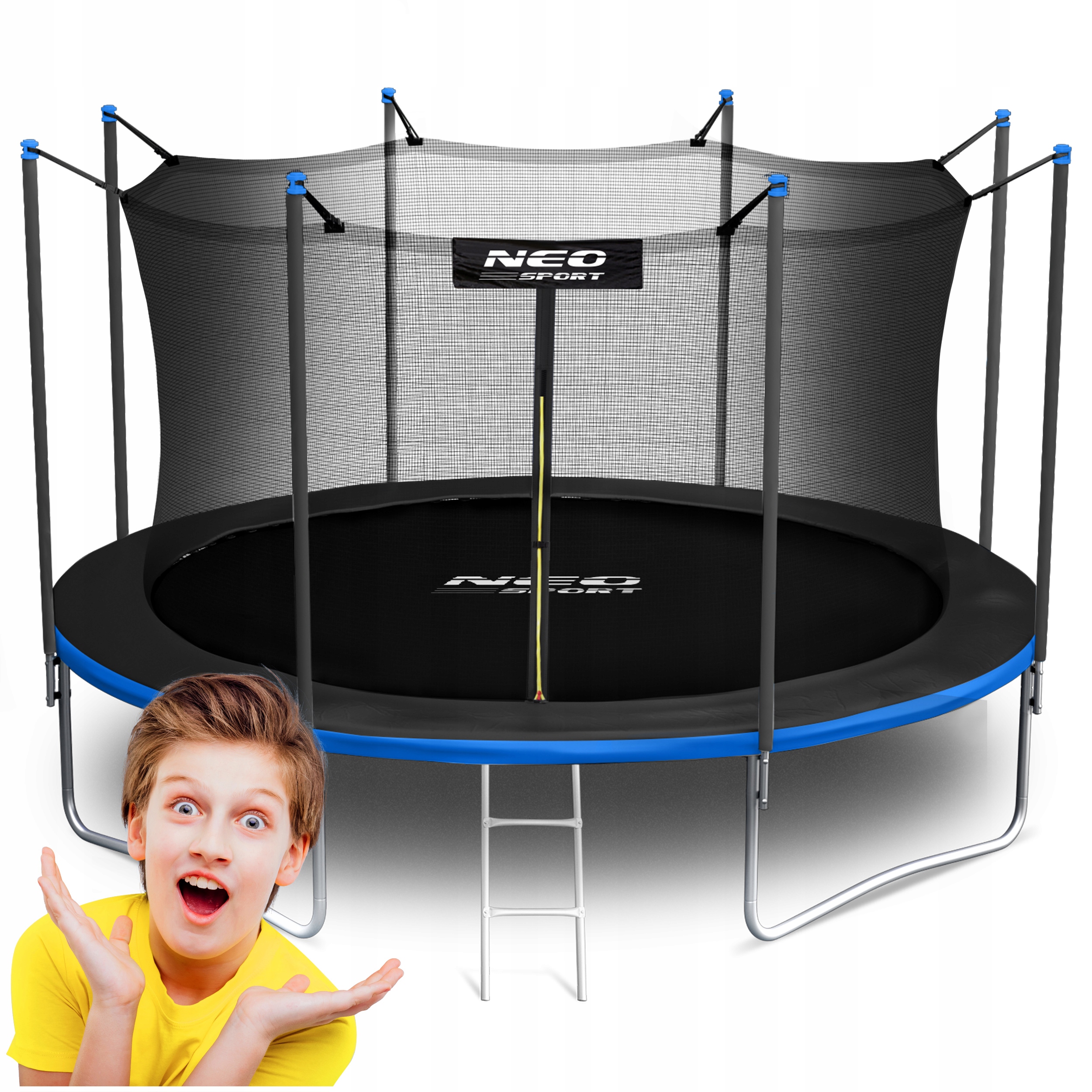 Trampolína Neo-sport so sieťou 374 cm FT 12 (365-374 cm)