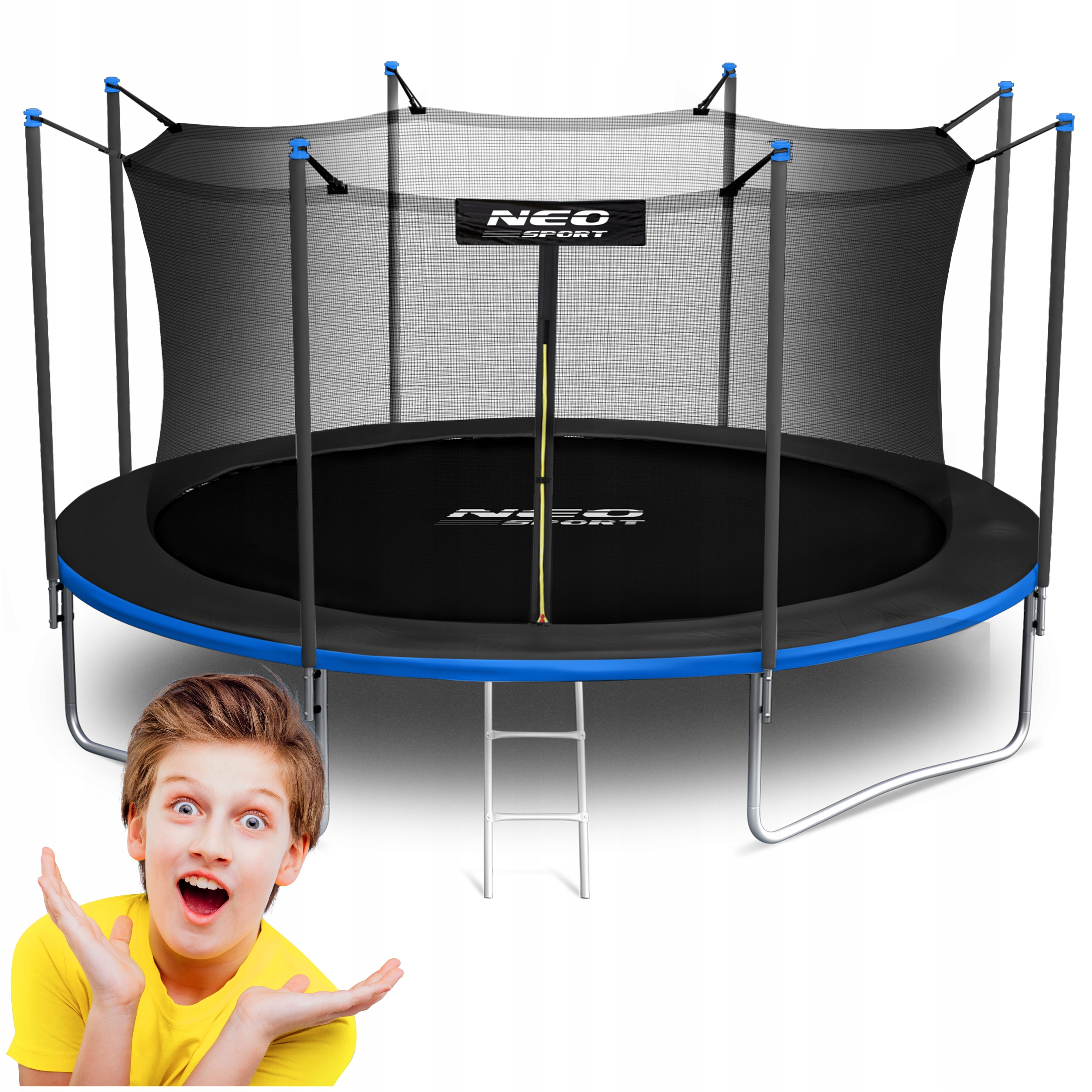 Trampolína Neo-sport so sieťou 404 cm FT 13 (396-404 cm)
