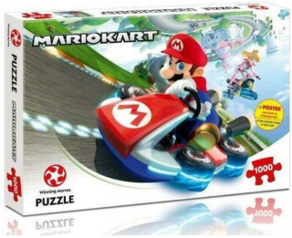 Super Mario - 029483 Puzzle 1000 Mario Card Race Víťazné ťahy