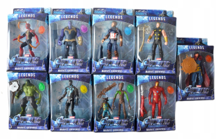 HULK - 10 Figúrky Avengers Hulk Thanos Spiderman svieti