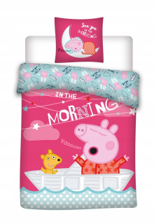 Pepa Pig - 100x135 2ch bielizeň bavlnené prasa peppa sada