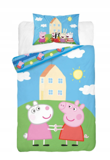 Pepa Pig - 100x135 2cz Posteľná bielizeň pre detskú postieľku Peppa Suzy