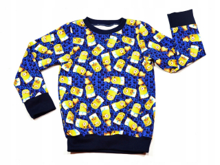 Mimoni - 104 Minions Blue All-Ročná detská mikina