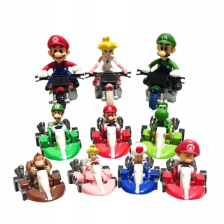 Super Mario - 10ks Super Mario Motorcycle Obrázok Figurine