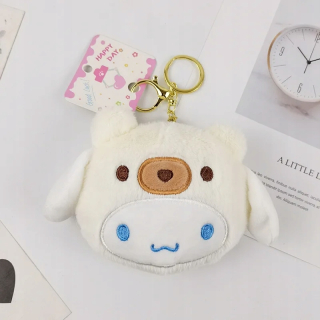 12 cm prívesky na kľúčenky z plyšovej hračky Sanrio Kawaii My Melody Kuromi Cinnamoroll Kt Cat