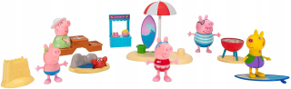 Pepa Pig - 13 ks PAG PEPPA figúrky na pláži nastaviť prasa
