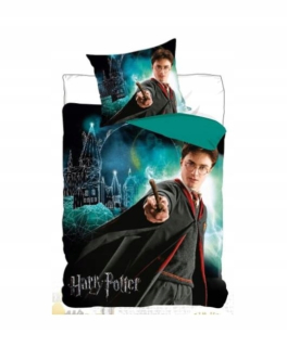 HARRY POTTER - 135x200 Posteľná bielizeň Harry Potter Logo White Bordo