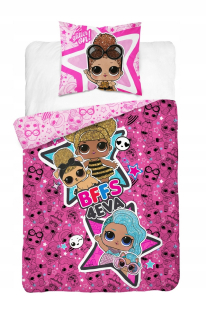 Bábiky LOL - 135x200 Linen lol prekvapenie babes bavlna 01