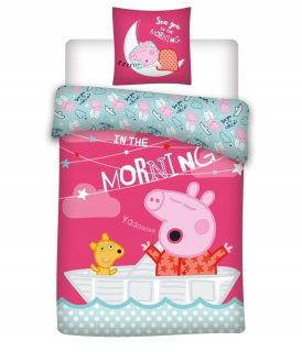 Pepa Pig - 135 × 200 posteľná bielizeň Pipa Peppa George Ship