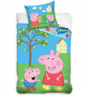 Pepa Pig - 135 × 200 Posteľná bielizeň Peppa Sunflower 2002