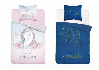 Elsa Frozen - 140x200 bielizeň žiariace Unicorn Unicorn 2879_B