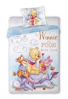 Medvedík Pú - 140x200 2CH Linen bavlna Winnie The Pú
