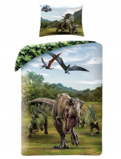 Jurský svet - 140x200 Posteľná bielizeň Jurasic World Park Dinosaury 9100