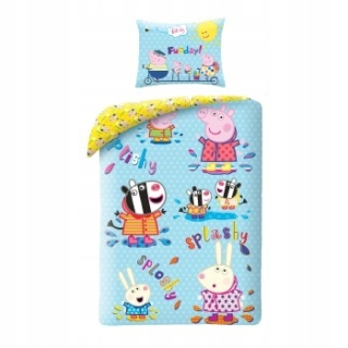 Pepa Pig - 140 × 200 Posteľná bielizeň Pepa George Bag Backpack Bag