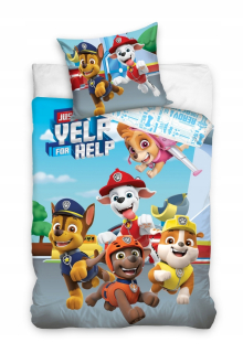PAW Patrol - 140 × 200 Posteľná bielizeň Dog Paw Patrol Psovia veža 28