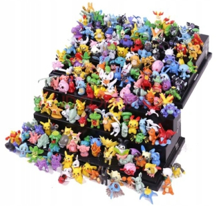TRANSFORMERS - 144Sztuk Tomy Rôzne štýly Pokemon Figures Collection