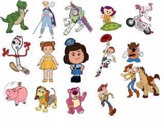 TOY STORY - 15 Toy Story Vinyl steny samolepky