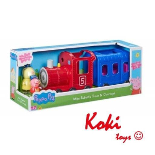 Pepa Pig - 1524 Vlak Peppa s vagónom + číslami