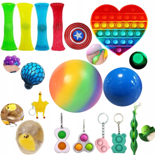 TOY STORY - 16PCS Fidget Cube hračky Squishy Push Pop Set
