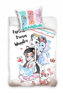 ENCHANTIMALS - 160x200 2CH Linen Cotton Enchantabals Set