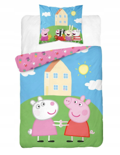 Pepa Pig - 160x200 2cz Detské posteľná bielizeň bavlna Pippa