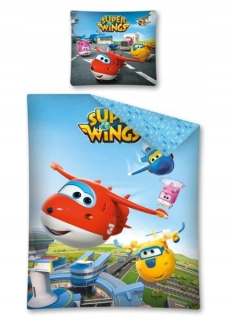 SUPER WINGS - 160x200 2CH detské posteľná bielizeň super krídla