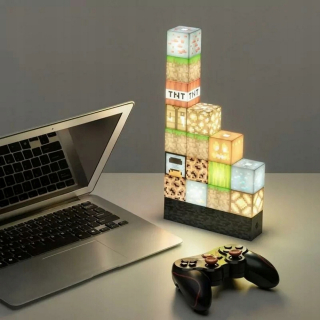MINECRAFT - 16ks USB Minecraft Slabs Stavebné svetlá