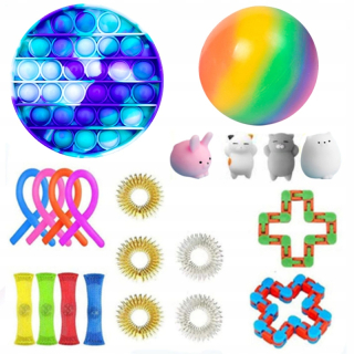 TOY STORY - 16 ksIHOT Push Bubble Hračka Spinner Set pre