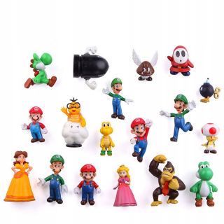 Super Mario - 18ks Super Mario Chladnička samolepky Magnet Obrázok